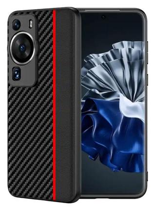 Чехол накладка Primolux CFC для Huawei P60 Pro - Black&Red