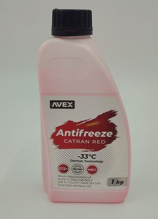 Охлаждающая жидкость-33С 1кг MGE G12+ антифриз красный AVEX