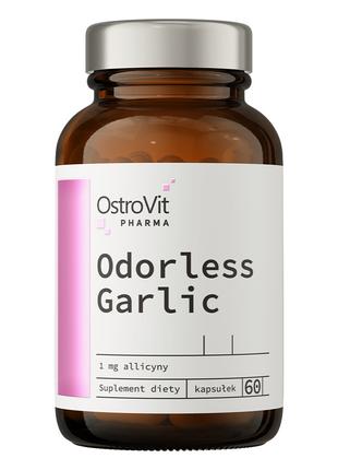 Натуральна добавка OstroVit Pharma Odorless Garlic, 60 капсул