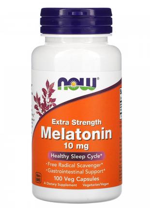 Мелатонін Now Foods (Melatonin Extra Strength) 10 мг 100 вегет...