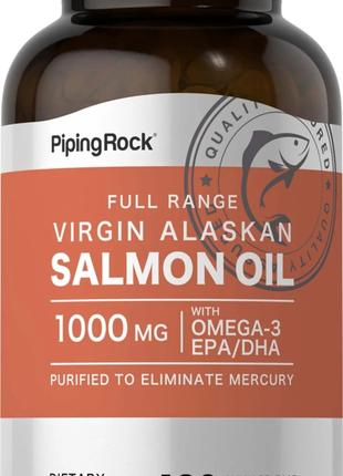 Рыбий жир из дикого лосося Piping Rock Salmon Oil 1000 mg Virg...