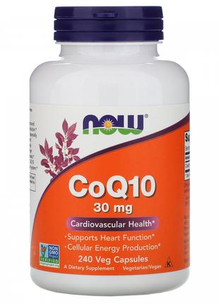 Коензим Q10 Now Foods (CoQ10) 30 мг 240 капсул