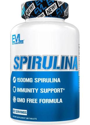 Спирулина Evlution Nutrition Spirulina 500 mg 180 Tablets