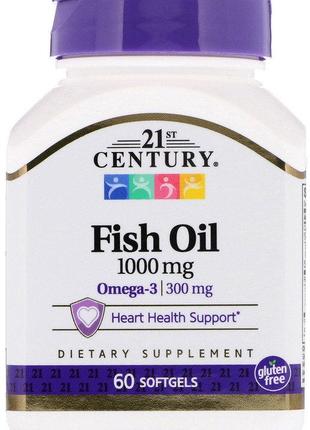 Омега Fish Oil 1000 mg, 60 Softgels