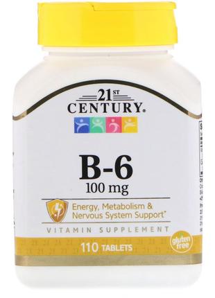 B-6, 100 mg, 110 Tablets