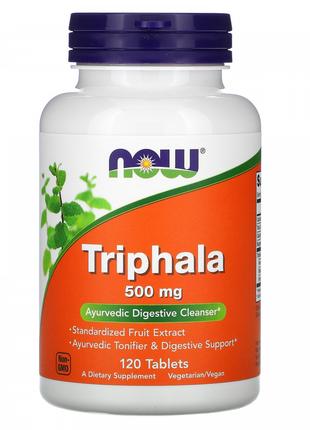 Трифала Now Foods (Triphala) 500 мг 120 таблеток