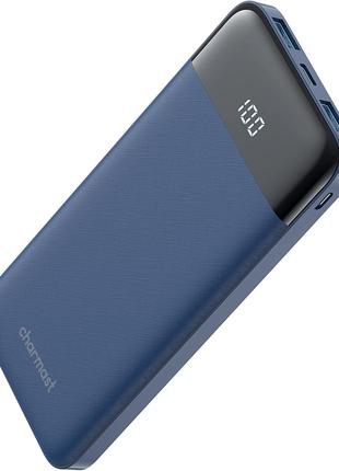 Аккумулятор Charmast 10400mAh Power Bank USB C со светодиодным...