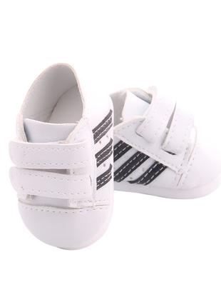 Обувь / кроссовки для куклы Беби Борн / Baby Born 40-43 см бел...
