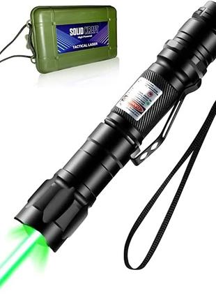 Зеленая лазерная указка Solidkraft High Power, тактический лаз...