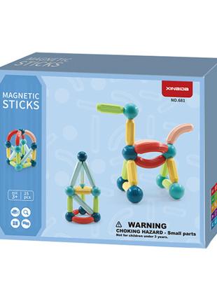 Магнитный конструктор Magnetic Sticks 25 деталей