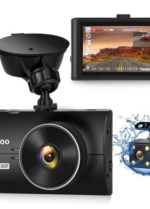 Yansoo Dash Cam Передняя и задняя 1080P FHD DVR Автомобильная ...