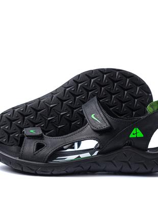 Чоловічі шкіряні сандалі Nike NS Green