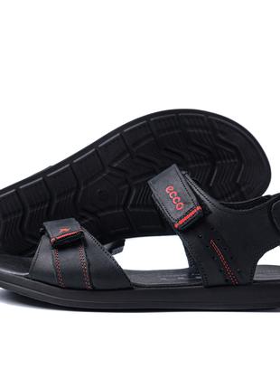 Мужские кожаные сандалии E-series Black