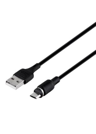 Кабель Hoco X52 Sereno magnetic USB – Micro USB 1 m Черний