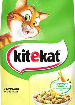 Сухой корм для котов Kitekat Курочка с овощами 12 кг
