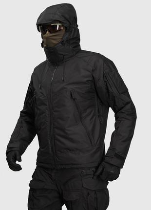 Тактична зимова куртка UATAC Basic Black Membrane Climashield ...
