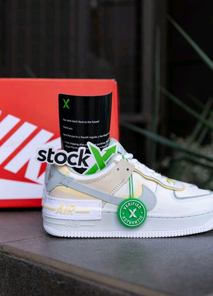 Жіночі кросівки Nike Air Force 1 Shadow White Yellow