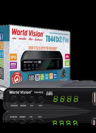 Т2 тюнер/приставка т2 World Vision T644D2 FM (Гарантия)