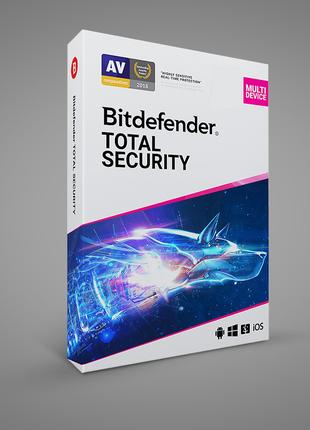 Bitdefender total security 3 місяці на 5 пристроїв
