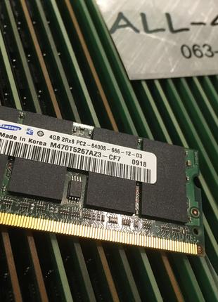 Оперативна пам`ять Samsung DDR2 4GB SO-DIMM PC2 6400S 800mHz I...