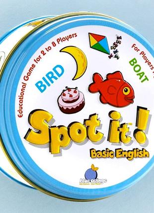 Настольная игра Dobble Basic English Spot It! карточная для де...