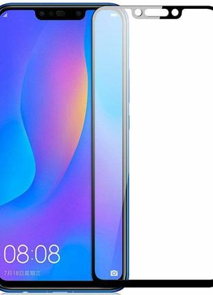 Защитное стекло 5D для Huawei P Smart Plus черное противоударн...