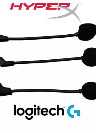 Микрофоны для наушников HyperX и Logitech