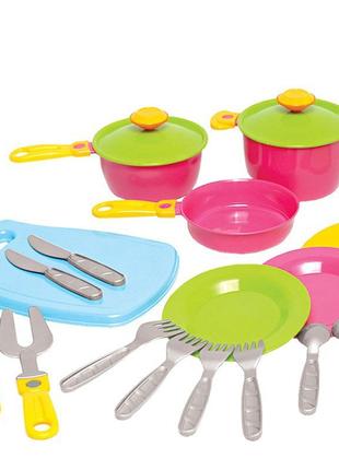 Игровой набор детской посуды Технок T-1677 23 предмета