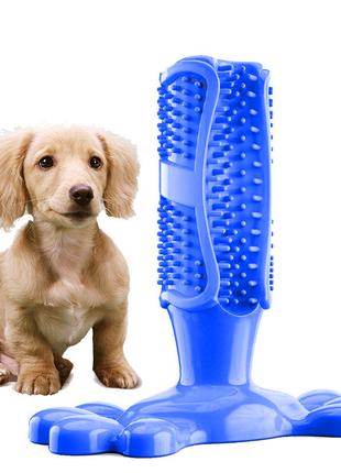Игрушка для для чистки зубов для собак 11501 12.6х9х4 см синяя
