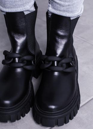 Ботинки женские Fashion Equus 3445 36 размер 23,5 см Черный