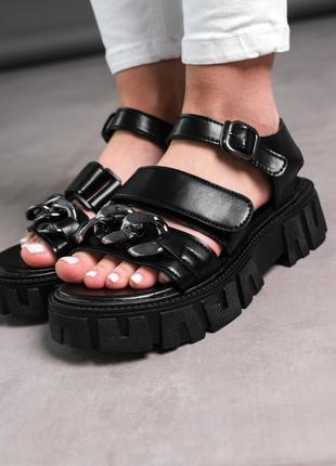 Женские сандалии Fashion Nala 3665 37 размер 23,5 см Черный
