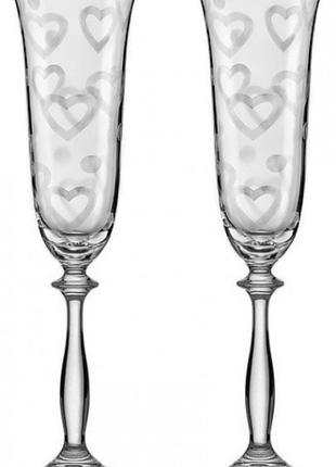 Набор бокалов для шампанского 190 мл 2 шт Angela Bohemia 40600...