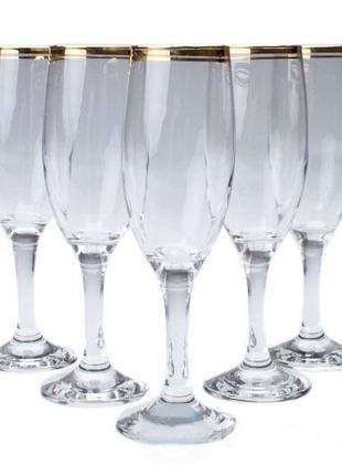 Набор бокалов для шампанского 190 мл 6 шт Art Craft 31-146-101