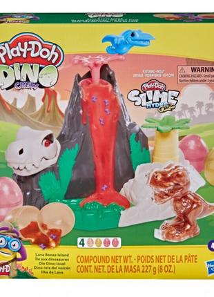 Набор для лепки Play-doh Остров Лава Бонс F1500