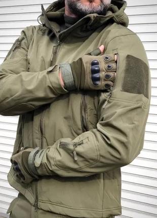 Тактическая куртка Softshell - Оливковый