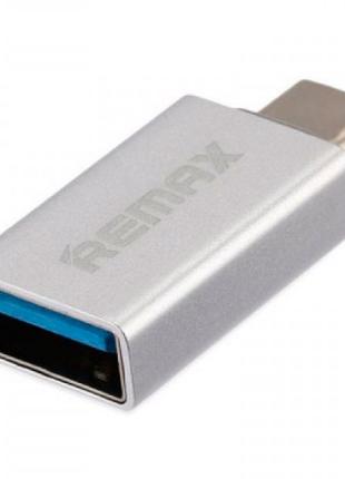 Переходник Transcend RA-OTG1 USB(F) to Type C(M) Silver Remax ...