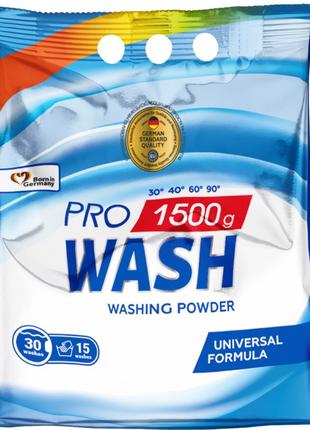 Порошок для стирки универсальный 2K Pro Wash 140623 1.5 кг