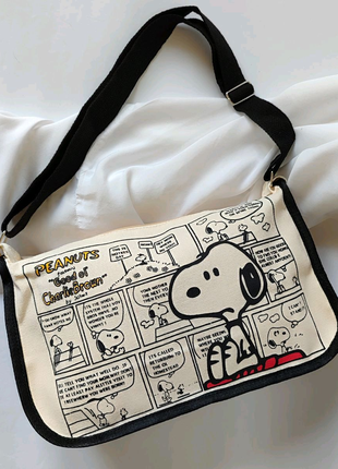Полотняна сумочка з принтом Snoopy