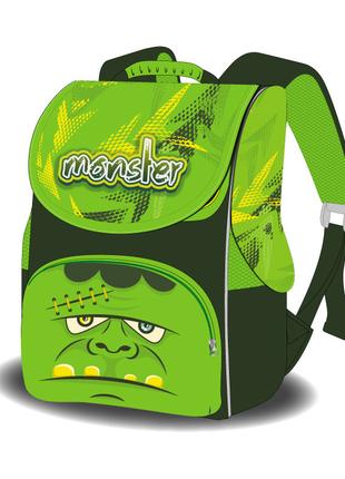 Рюкзак школьный Smile Monster 988837 26х26х33 см зеленый