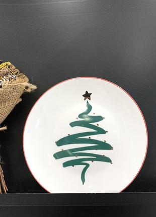 Тарелка десертная Новогодняя Christmas tree 8995 20.6 см