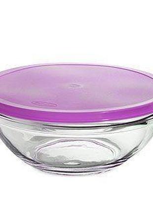 Салатник с крышкой Pasabahce Chefs PS-53573-1-KR 20 см фиолетовый