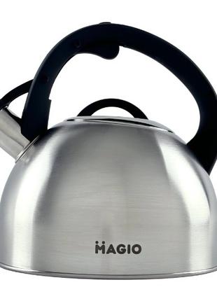 Чайник со свистком Magio MG-1192 2.5 л серебристый