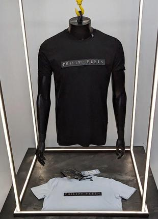 Мужская черная футболка Philipp Plein