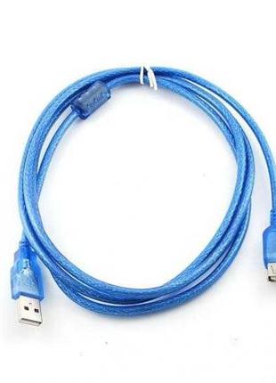 Удлинитель USB 2.0, 3m, АM-AF, 1 феррит, Gresso GR3.0AMAF1F