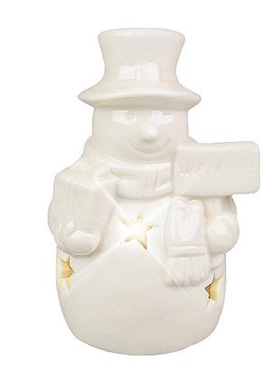Статуэтка декоративная светящаяся Lefard Снеговик 919-038 10 см