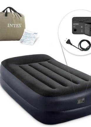 Intex Матрас велюр 64122 ND с подголовником, 99X191X42см, наду...