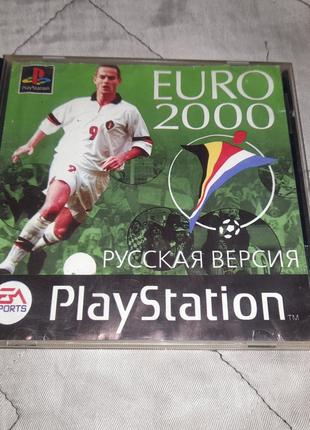 Игра UEFA Euro 2000 PS1 Sony Playstation 1 PS one диск ПС1 Футбол