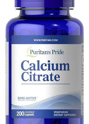 Кальций Puritan's Pride Calcium Citrate, 200 капсул