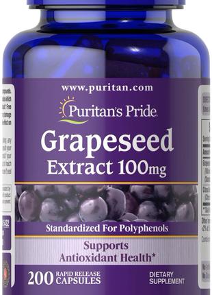 Экстракт виноградных косточек Puritan's Pride Grapeseed Extrac...