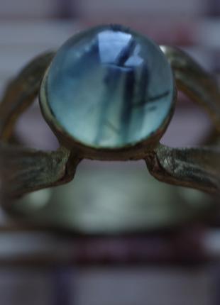 Этно кольцо с волосатиком Индия трайбл размер 17,5